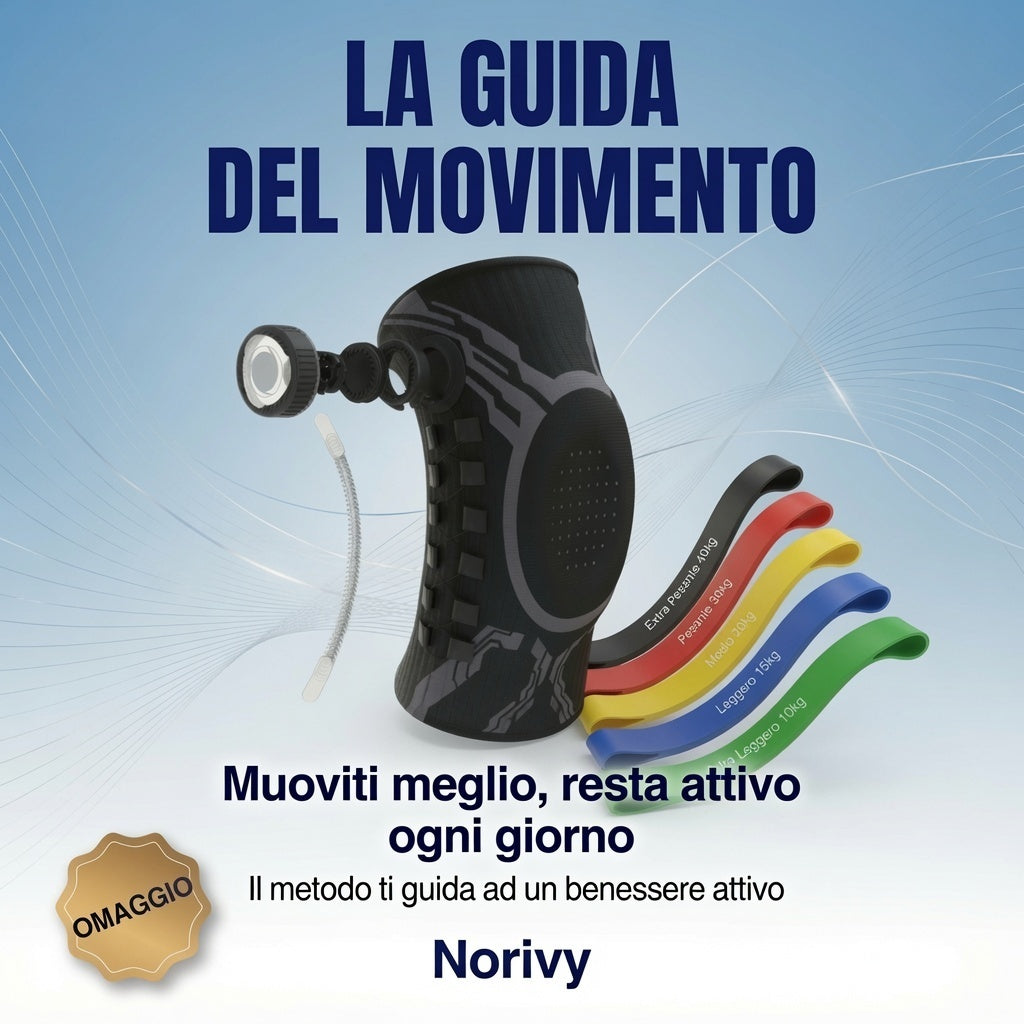 Norivy™ Ginocchiera Regolabile — Regola. Stringi. Vivi meglio.