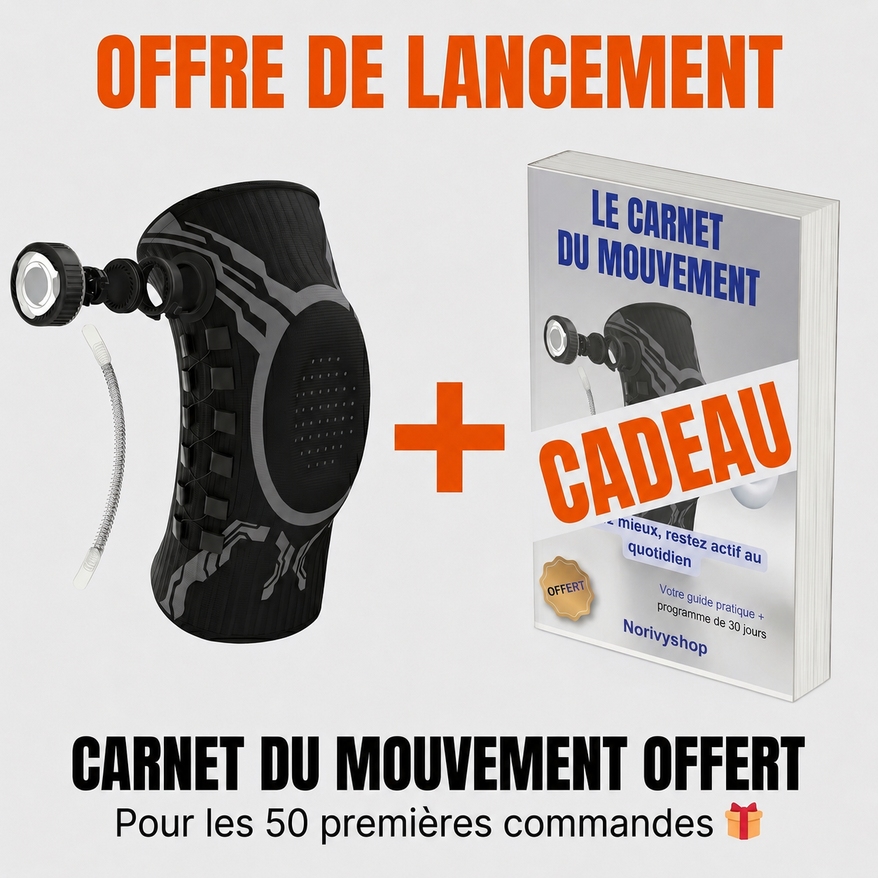 Genouillère Réglable à Molette — Maintien Sur-Mesure