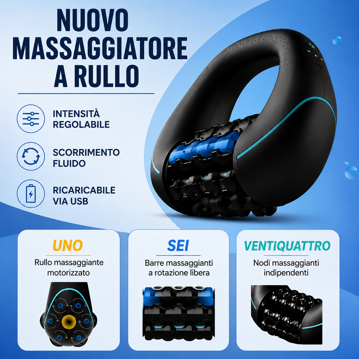 Norivy™ Deep Roll — Massaggiatore a Rullo per il Recupero Muscolare