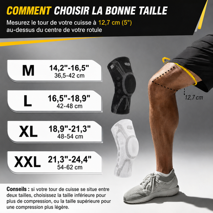 Genouillère Réglable à Molette — Maintien Sur-Mesure