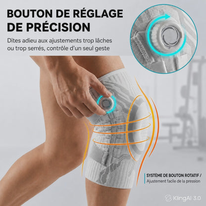 Genouillère Réglable à Molette — Maintien Sur-Mesure